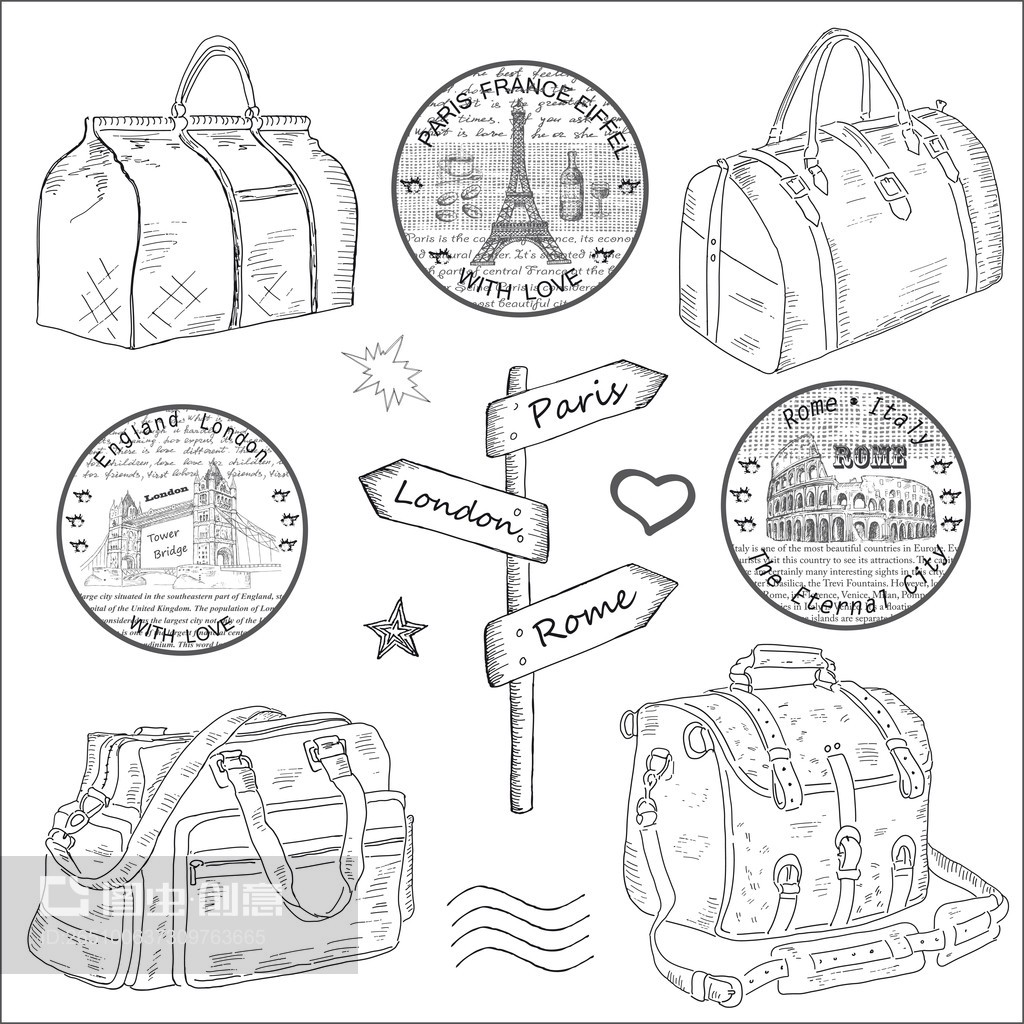 旅行包不一樣。Travel bags different