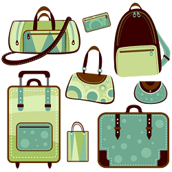 卡通旅行圖標(biāo)旅行包